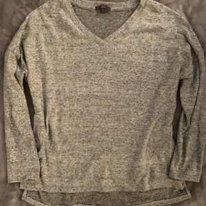 Women’s Grey Vneck Sweater